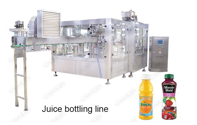 自动液体果汁瓶灌装包装线